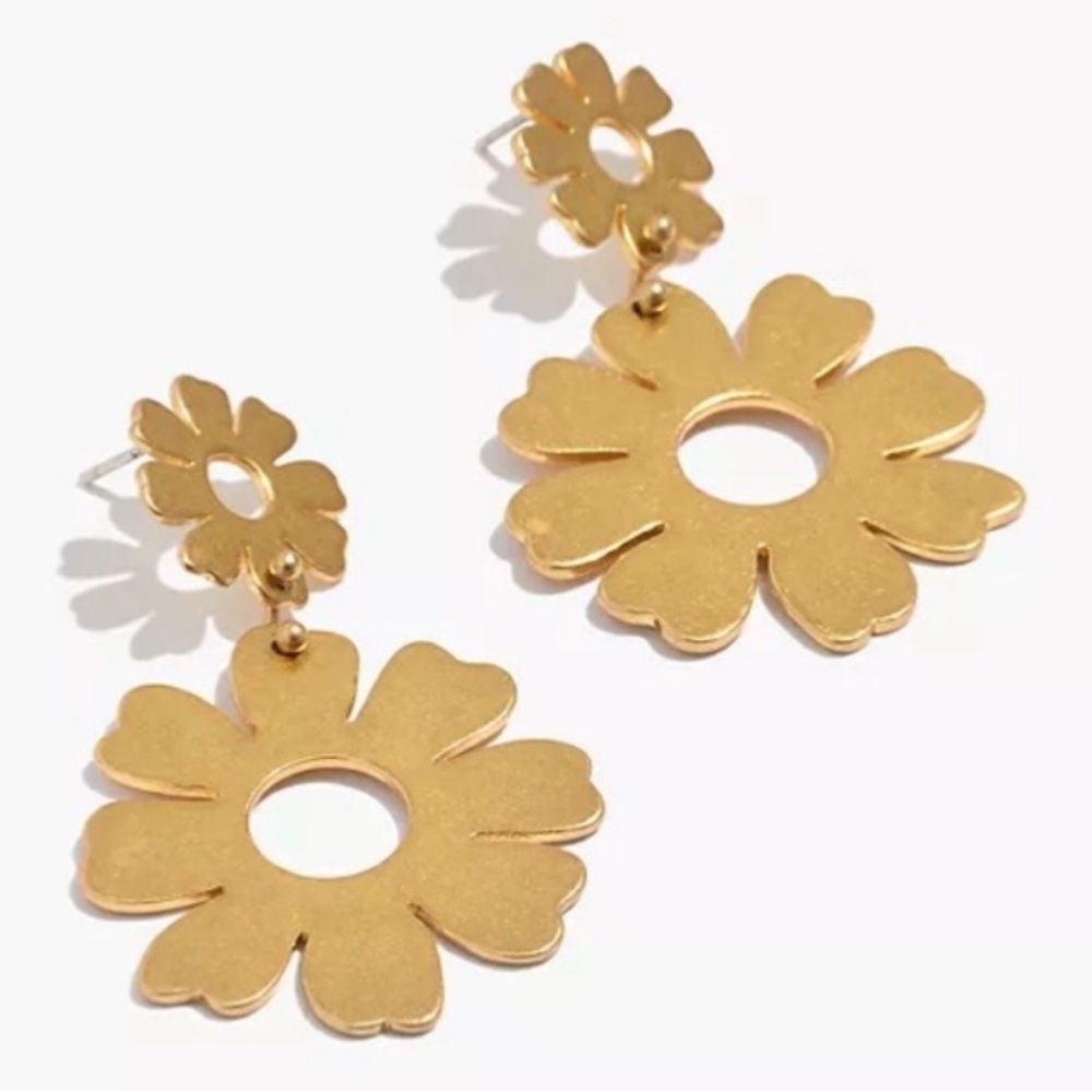Madewell Flower Statement Earrings